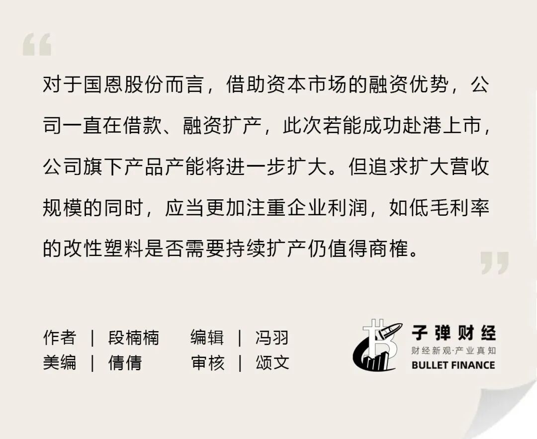 分红率仅10%、管理层薪酬低于行业平均,国恩股份五年借款46亿元扩张