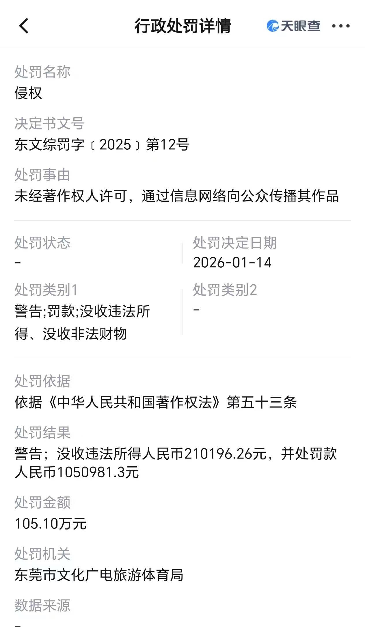 UC浏览器开发商被罚没126万元, 因违规发布相关作品