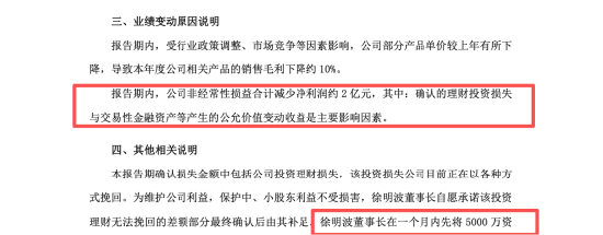 靠投资拉业绩又被反噬，双鹭药业2025年炒股亏2亿，年薪43万董事长徐明波自掏腰包先补5000万