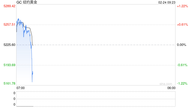 美国新的关税政策推高避险需求 国际金价重回5200美元上方