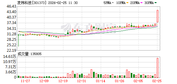 凌玮科技涨19.14%，股价创历史新高