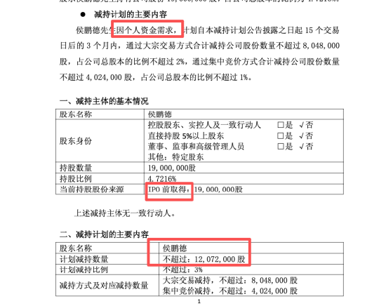 八年未减持终结，好太太侯鹏德套现2.74亿，总经理周亮、董秘李翔等多位高管减持 | 长三角资本局