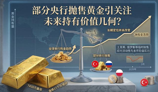 部分央行抛售黄金引关注 未来持有价值几何?