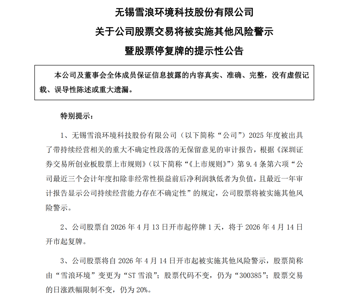 两股同日被ST，一股年内大涨138%