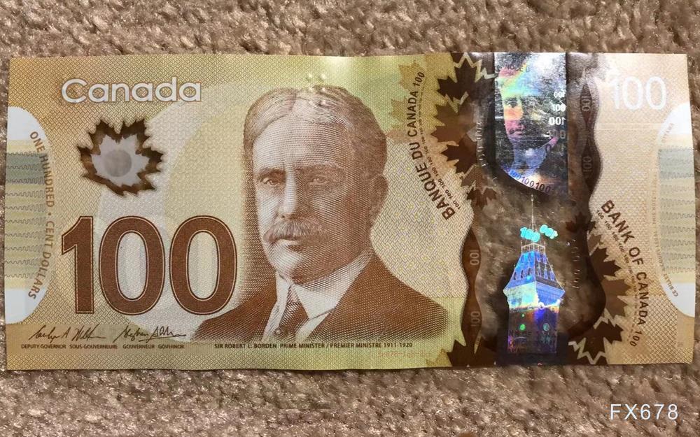 美元指数反弹，带动美元兑加元向上走高