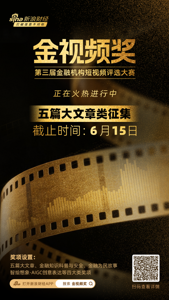 “五篇大文章”赛道等你来投稿！金视频奖·第三届金融机构短视频评选大赛火热进行中