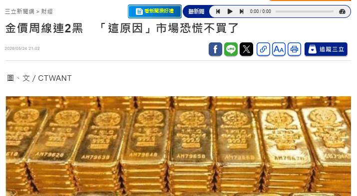 国际金价在4500美元附近徘徊，中期上行逻辑还稳固吗？
