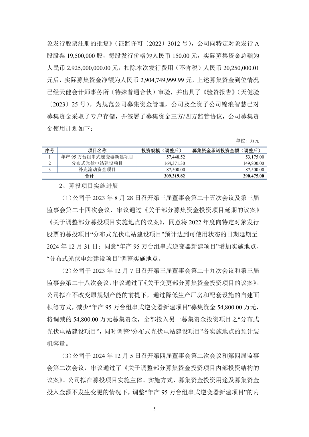 3.94亿！锦浪科技转让24个光伏项目公司股权及设备